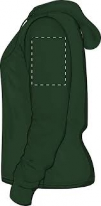 Суичър с качулка HB Zip тъмно зелен, AP4306-07