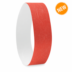 Червени хартиени гривни Tyvek