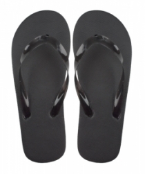 Varadero black beach slippers