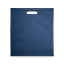 Чанта с прорязани дръжки - тъмно синя