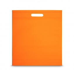 Чанта с прорязани дръжки - оранжева