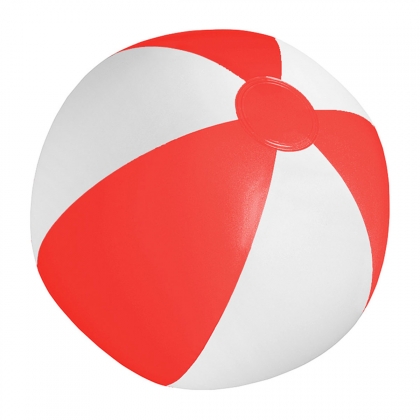  Плажна топка Playo - бяло и червено