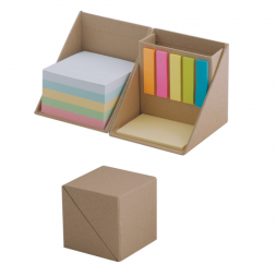 Кубче органаизер със самозалепващи се листчета - НЕУТРАЛЕН цвят