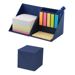 Кубче органаизер със самозалепващи се листчета - СИН цвят