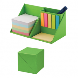 Кубче органаизер със самозалепващи се листчета - ЗЕЛЕН цвят