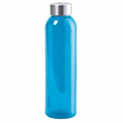 Прозрачна спортна бутилка без BPA, 500 ml, Синя