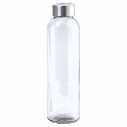 Прозрачна спортна бутилка без BPA, 500 ml, Бяла