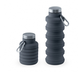 Сгъваема силиконова бутилка, Сиво