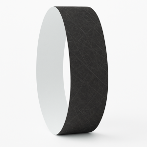 Черни хартиени гривни Tyvek