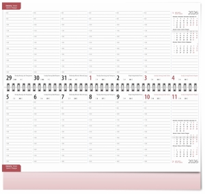Настолен бележник с червено тяло